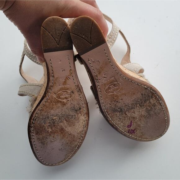 Prada Cream Jute Cork Wedge Sandals Size 39 size 8 - Picture 7 of 9